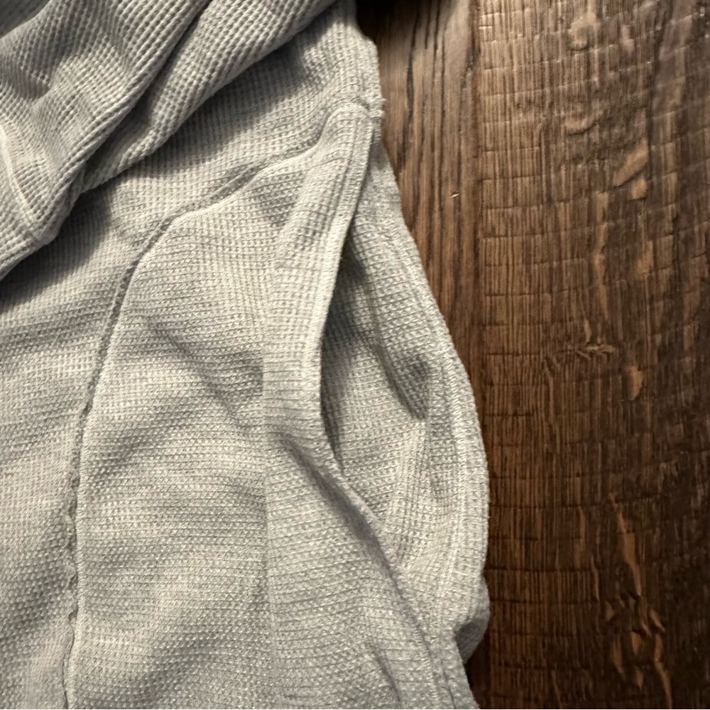 Free people waffle knit oversized hoodie - Picture 5 of 8